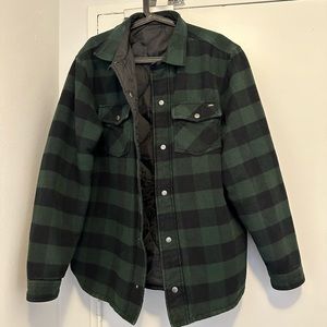 vans Armstrong green plaid reversible jacket